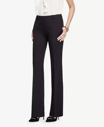 Ann Taylor Petite Pants|Petite Suits|The Petite Trouser In Seasonless Stretch Core Black
