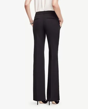 Ann Taylor Petite Pants|Petite Suits|The Petite Trouser In Seasonless Stretch Core Black