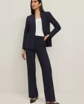 Ann Taylor Petite Pants|Petite Suits|The Petite Trouser In Seasonless Stretch Deep Navy Sky
