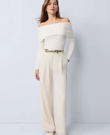 Ann Taylor Pants|The Pleated Trouser In Satin Feather