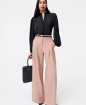 Ann Taylor Pants|The Pleated Wide-Leg Pant Weathered Oak