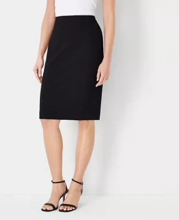 Ann Taylor Skirts|Suits|The Seamed Pencil Skirt In Seasonless Stretch Core Black