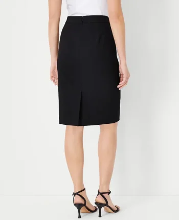 Ann Taylor Skirts|Suits|The Seamed Pencil Skirt In Seasonless Stretch Core Black