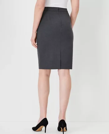 Ann Taylor Skirts|Suits|The Seamed Pencil Skirt In Seasonless Stretch Modern Charcoal
