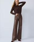Ann Taylor Jeans|The Shimmer Wide Leg Jean Copper Sparkle