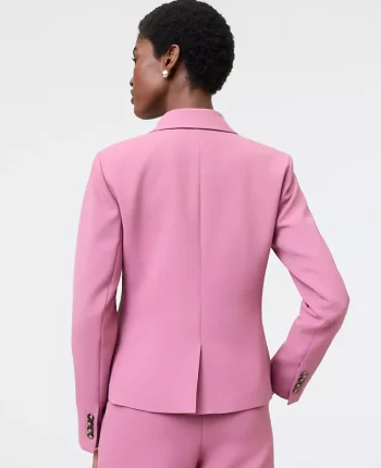 Ann Taylor Suits|Suits|The Shorter One Button Blazer In Fluid Crepe Smokey Rose