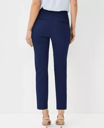 Ann Taylor Suits|Suits|The Side Zip Ankle Pant In Bi-Stretch - Curvy Fit Pure Sapphire