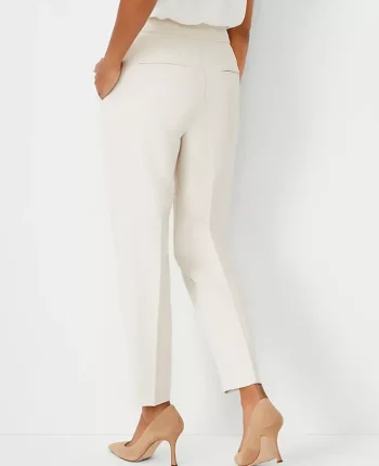 Ann Taylor Suits|Suits|The Side Zip Ankle Pant In Fluid Crepe Ivory Whisper