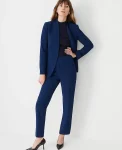 Ann Taylor Suits|Suits|The Side Zip Ankle Pant In Fluid Crepe Pure Sapphire