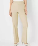 Ann Taylor Suits|Suits|The Side Zip Straight Pant In Bi-Stretch - Curvy Fit Toasted Oat
