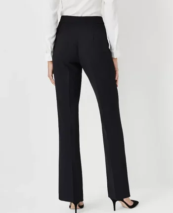 Ann Taylor Suits|Suits|The Side Zip Trouser In Fluid Crepe - Curvy Fit Black