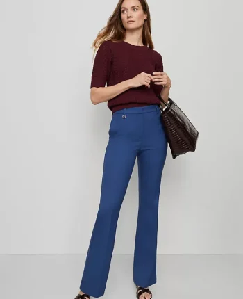 Ann Taylor Pants|The Slim Flare Trouser In Bi-Stretch Faded Denim