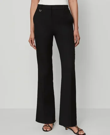 Ann Taylor Pants|The Slim Flare Trouser In Bi-Stretch - Curvy Fit Black