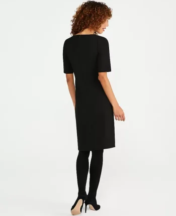 Ann Taylor Suits|Suits|The Square Neck Sheath Dress In Seasonless Stretch Core Black