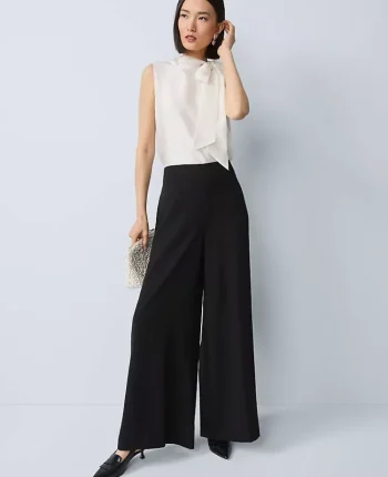 Ann Taylor Pants|The Statement Palazzo Pant Black