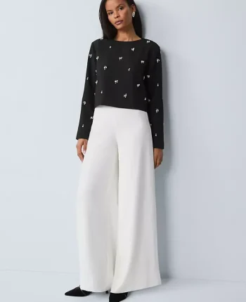 Ann Taylor Pants|The Statement Palazzo Pant Winter White