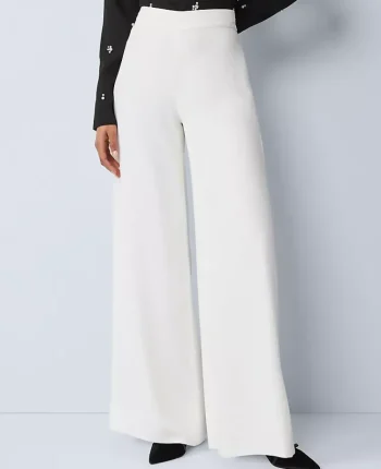 Ann Taylor Pants|The Statement Palazzo Pant Winter White