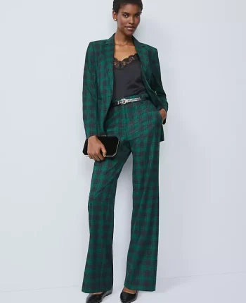 Ann Taylor Suits|Suits|The Straight Trouser In Plaid Ponderosa Pine