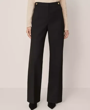 Ann Taylor Pants|The Tailored Wide Leg Trouser Black