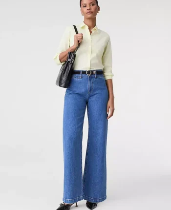 Ann Taylor Jeans|The Wide Leg Jean Classic Indigo Wash