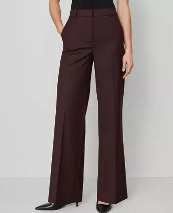 Ann Taylor Suits|Suits|The Wide Leg Pant Classic Burgundy