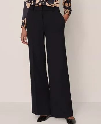 Ann Taylor Suits|Suits|The Wide Leg Pant In Ponte Black