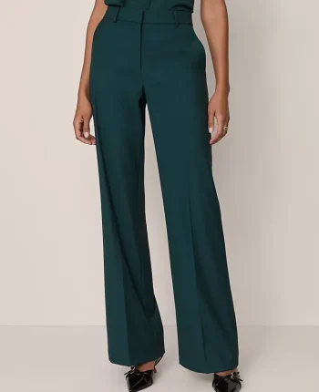 Ann Taylor Suits|Suits|The Wide-Leg Pant &mdash; Curvy Fit Pine Grove