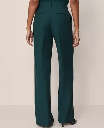 Ann Taylor Suits|Suits|The Wide-Leg Pant &mdash; Curvy Fit Pine Grove