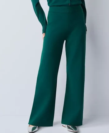 Ann Taylor Pants|The Wide Leg Sweater Pant Rainforest