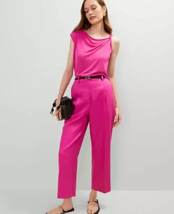 Ann Taylor Sweaters|All Sweaters|Twisted Shoulder Shell Rose Violet