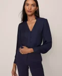 Ann Taylor Tops And Blouses|V-Neck Popover Night Sky