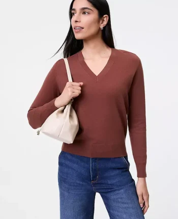 Ann Taylor Sweaters|All Sweaters|V-Neck Sweater French Press