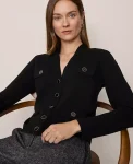 Ann Taylor Sweaters|All Sweaters|V-Neck Sweater Jacket Black