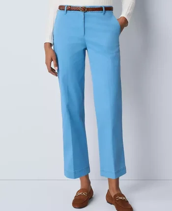 Ann Taylor Pants|Weekend Pants & Jeans|Weekend Collection Belted Ankle Pant Songbird Blue