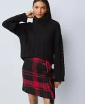 Ann Taylor Sweaters|All Sweaters|Weekend Collection Cable Turtleneck Sweater Black