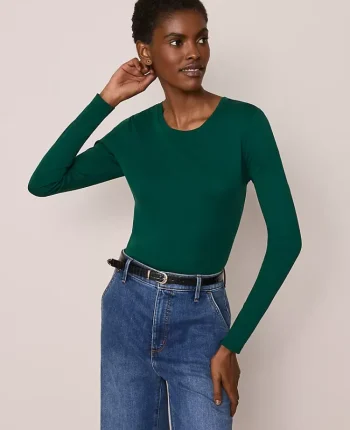 Ann Taylor Tops And Blouses|Weekend Tops|Weekend Collection Crew Neck Top Night Garden