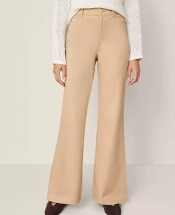 Ann Taylor Pants|Weekend Collection Go-Everywhere Flare Pant Cafe Au Lait