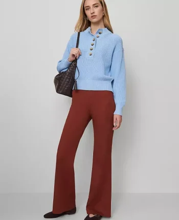 Ann Taylor Pants|Weekend Collection Go-Everywhere Flare Pant Smoked Paprika