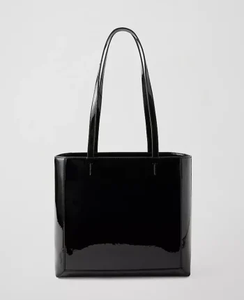 Ann Taylor Weekend Accessories|Weekend Accessories|Weekend Collection Patent Tote Black