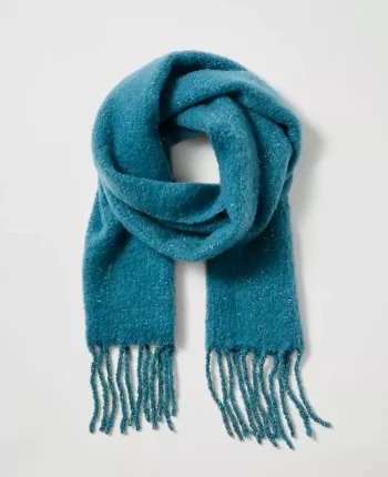 Ann Taylor Weekend Accessories|Weekend Accessories|Weekend Collection Shimmer Blanket Scarf Moroccan Turquoise
