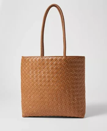 Ann Taylor Weekend Accessories|Weekend Accessories|Weekend Collection Woven Tote Bag Autumn Ochre